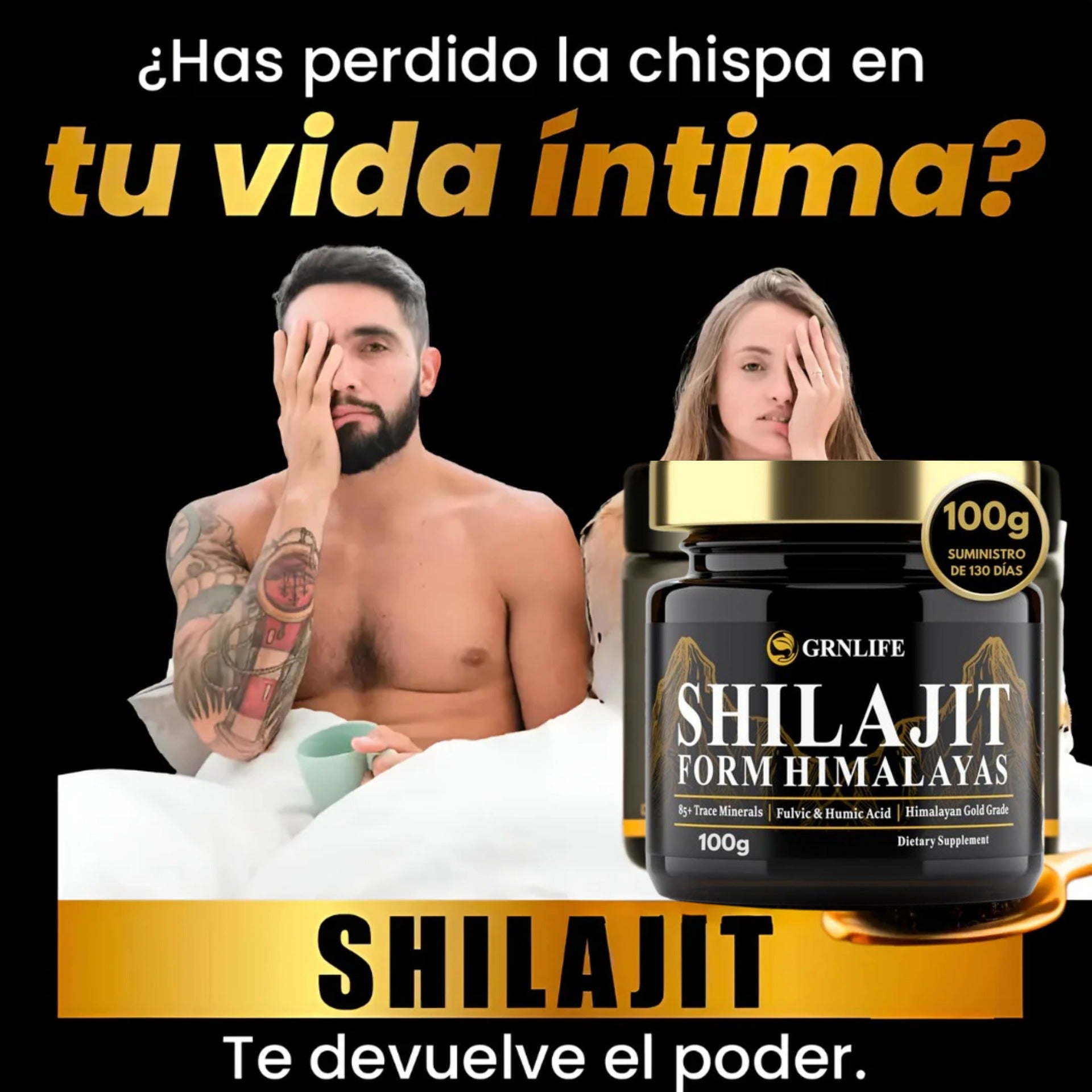 SHILAJIT ORIGINAL 100% PURO E IMPORTADO (100g) – La Energía Vital del Himalaya 🍆🧠💪